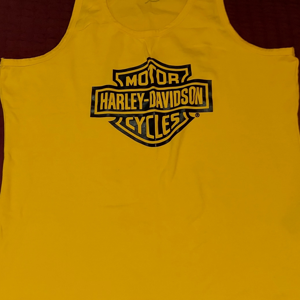 Harley-Davidson Women's Bright Yellow Tank Top 2xl